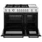 Bertazzoni Master Series 48" Dual Fuel Range and Electric Griddle in Stainless Steel, , large