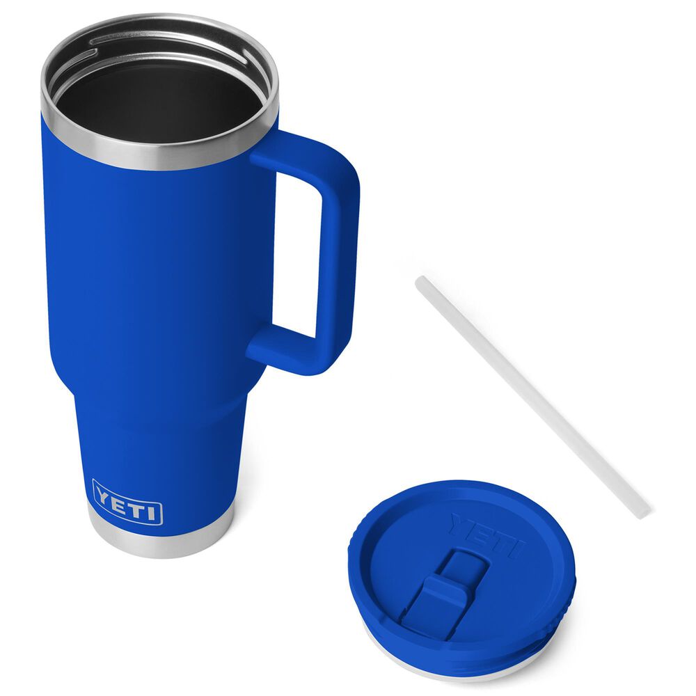 YETI Rambler 40 Oz Travel Straw Mug with Color-Matched Straw Lid in Royal Blue, , large