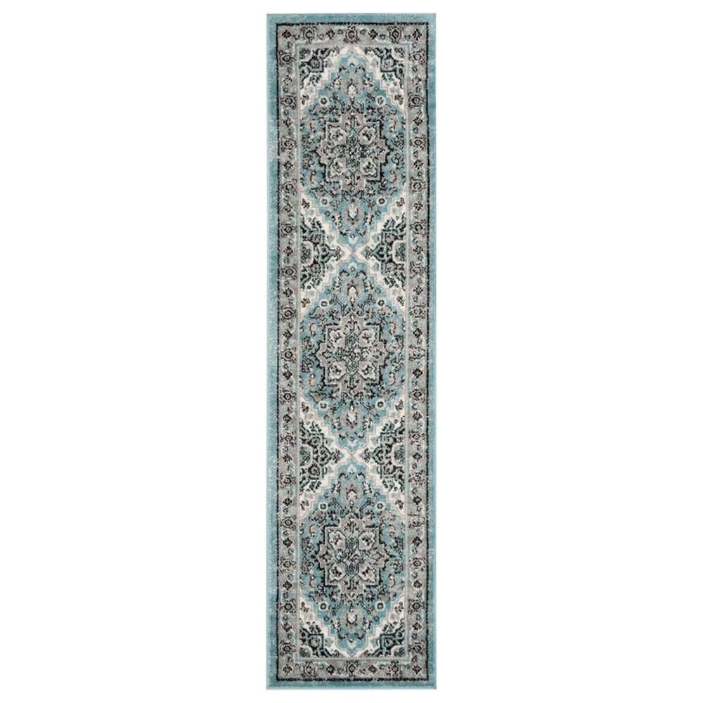 Safavieh Skyler SKY126M 2" x 10" Blue and Ivory Runner, , large