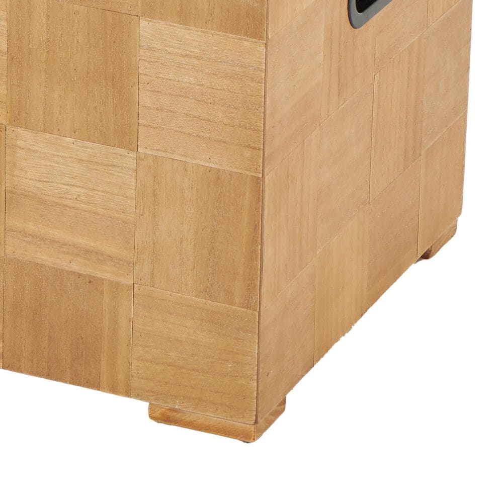 Maple and Jade 2-Piece Handmade Decorative Trunk Set in Brown, , large