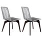 Blue River Island Outdoor Dining Chair with Silver Rope Seat in Dark Eucalyptus (Set of 2), , large