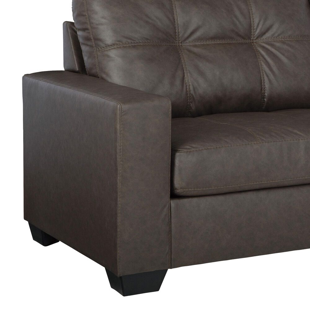 Ashley Barlin Mills Stationary Queen Sleeper Sofa in Umber, , large