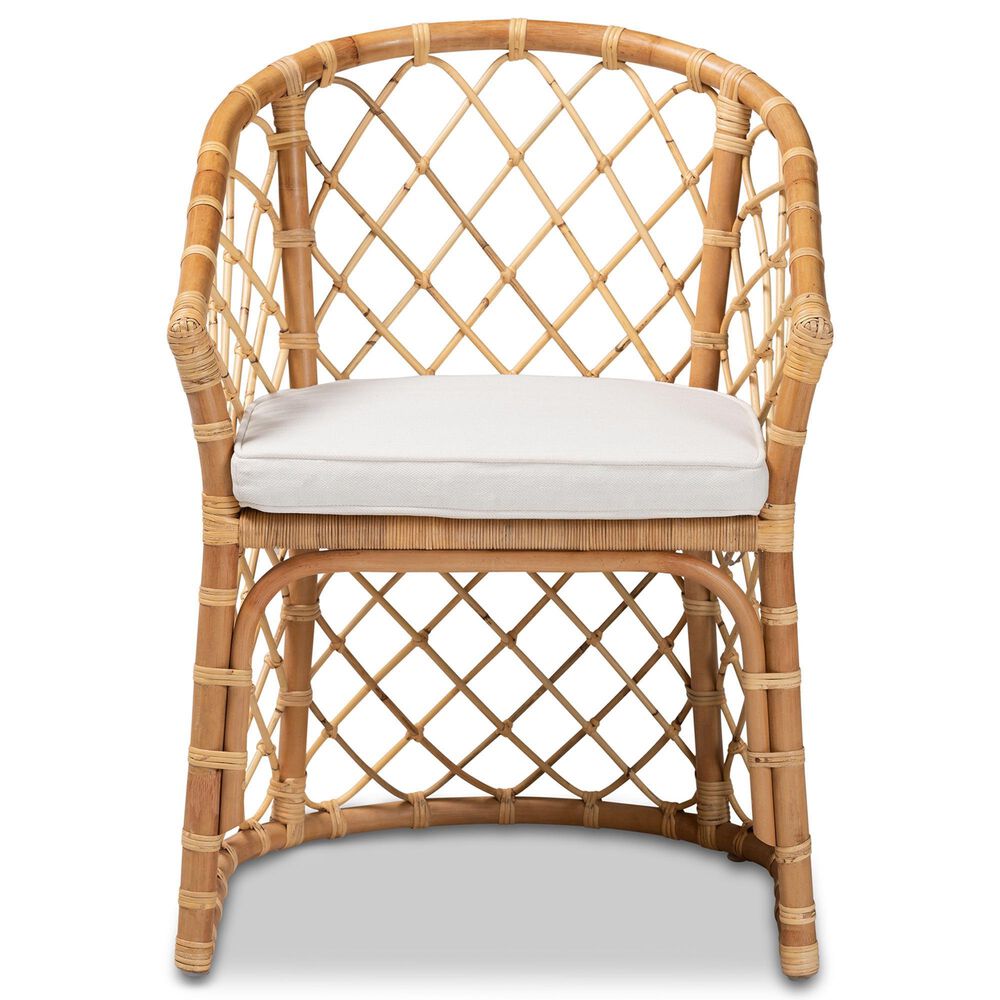 Baxton Studio Orchard Arm Chair in Natural Brown, , large