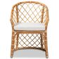 Baxton Studio Orchard Arm Chair in Natural Brown, , large