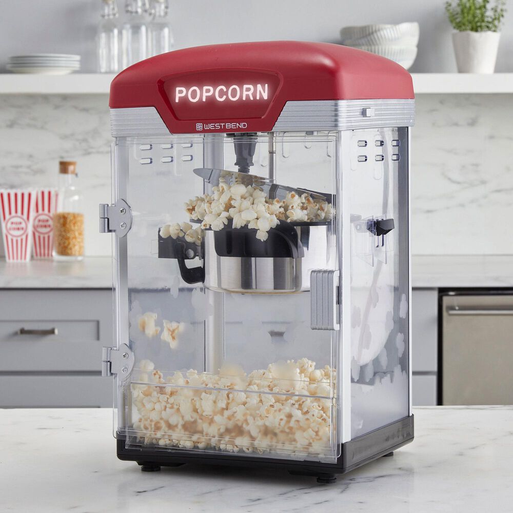 West Bend Theater Crazy 4 Qt. Popcorn Machine in Red, , large