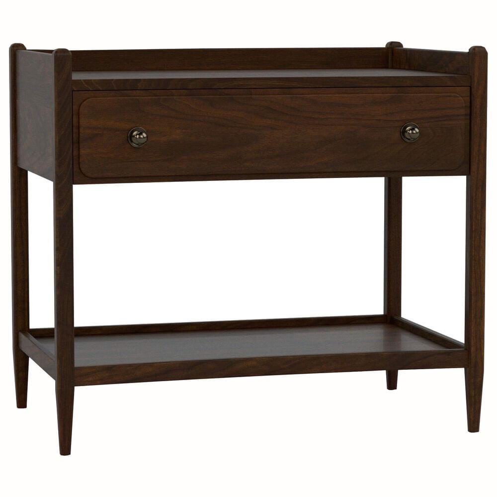 Stickley Furniture Hudson Valley 1-Drawer 1-Shelf Nightstand in Dark Roast, , large
