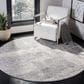 Safavieh Invista INV454G 6"7" Round Grey and Ivory Area Rug, , large
