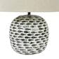 Teak Interiors Shoreline Table Lamp in Blue and White, , large