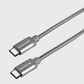 The Mighty Mount 6.56 ft Type-C to Type-C Cable in Grey, , large