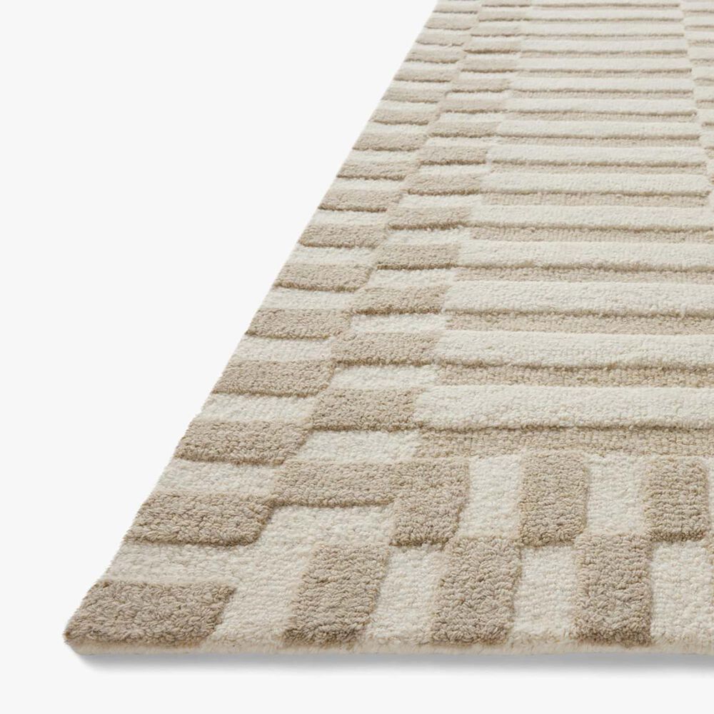 Chris Loves Julia x Loloi Bradley 2&#39;3&quot; x 3&#39;9&quot; Ivory and Beige Area Rug, , large