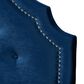 Baxton Studio Cora Twin Upholstered Panel Headboard in Royal Blue, , large