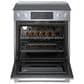 Bosch 800 Series 2-Piece Kitchen Package with 4.6 Cu. Ft. Electric Slide-in Range and 1.9 Cu. Ft. Over-The-Range Microwave in Stainless Steel, , large