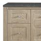 James Martin Vanities Breckenridge 60" Single Bathroom Vanity in Whitewashed Oak with 3 cm Parisien Bleu Quartz Top and Rectangular Sink, , large