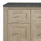 James Martin Vanities Breckenridge 60" Single Bathroom Vanity in Whitewashed Oak with 3 cm Parisien Bleu Quartz Top and Rectangular Sink, , large