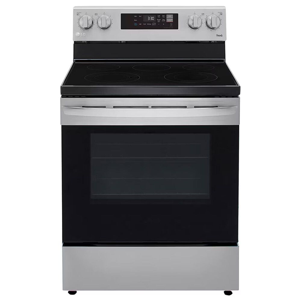 LG 6.3 cu ft. Smart Wi-Fi Enabled Electric Range with EasyClean in Stainless Steel, , large