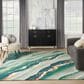 Nourison Prismatic Emerald 8"6" x 11"6" Area Rug, , large