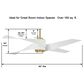 Minka-Aire Artemis IV 64" Ceiling Fan with LED Light and Matte Black Blades in Soft Brass, , large