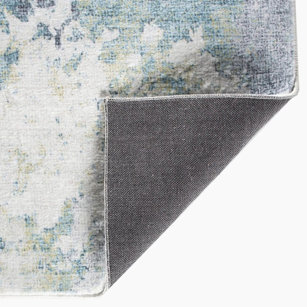 Kas Oriental Rugs Roxy Nebula 5&#39; x 7&#39; Blue and Yellow Area Rug, , large