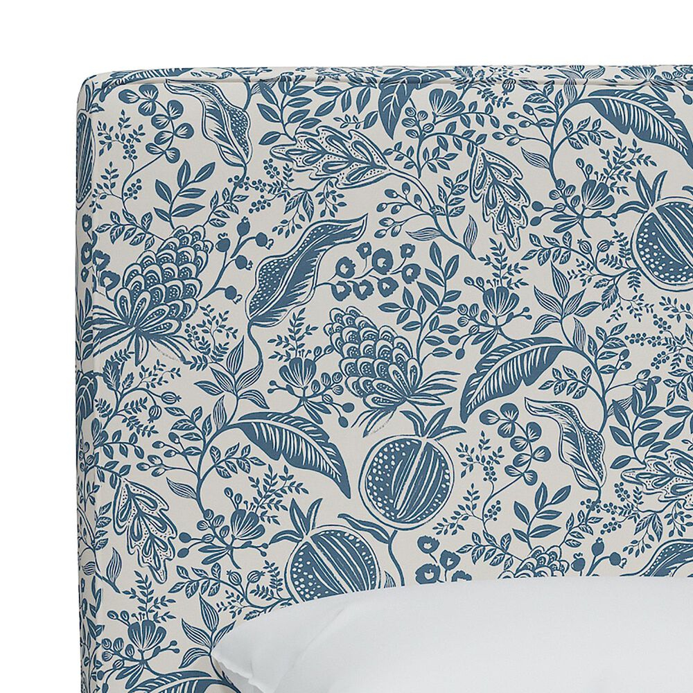 Rifle Paper Co Crafted by Cloth and Company Elly Twin Headboard in Garden Party Blue, , large