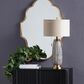Crestview Collection Nessa Carved Leaves Table Lamp in Blue, , large