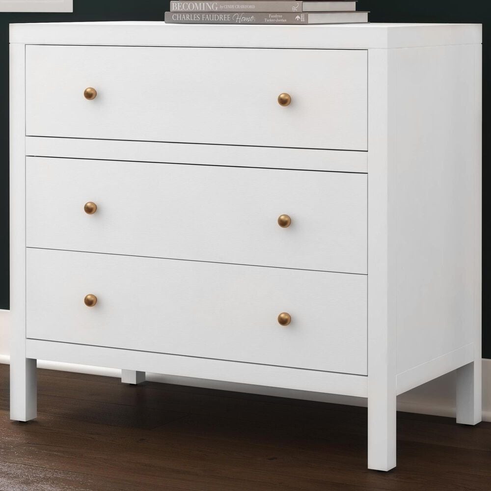 Butler Specialty Company Nora 3-Drawer Dresser in White, , large