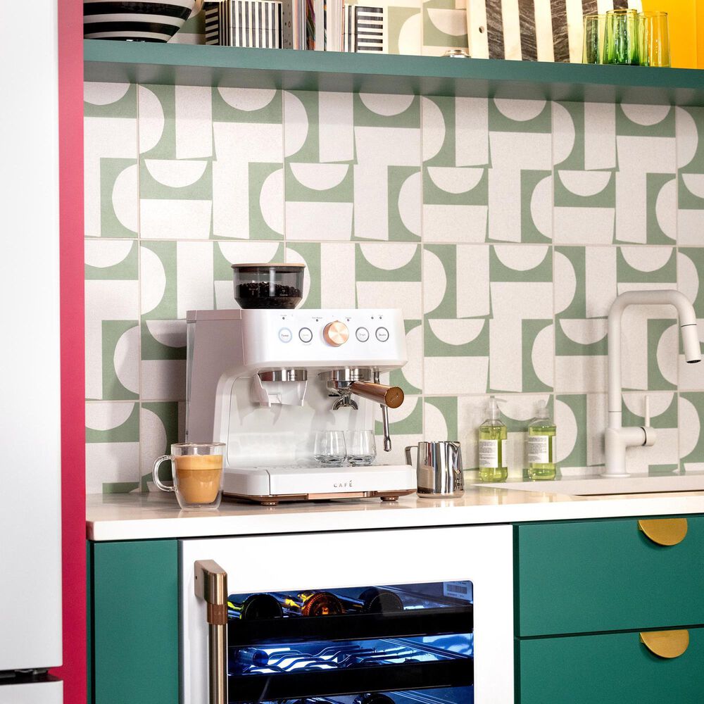 Cafe 2.8 L Bellissimo Espresso Machine in Matte White, , large