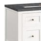 James Martin Vanities Breckenridge 30" Single Bathroom Vanity in Bright White with 3 cm Parisien Bleu Quartz Top and Rectangular Sink, , large