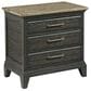 Kincaid Plank Road Blair 3 Drawer Nightstand in Stone and Charcoal, , large
