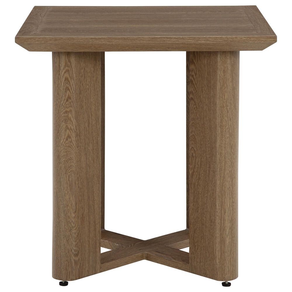 Ashley Serene Bay Patio Square End Table in Dark Brown - Table Only, , large