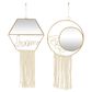 Novogratz Contemporary Wall Mirror in Polished Gold (Set of 2), , large