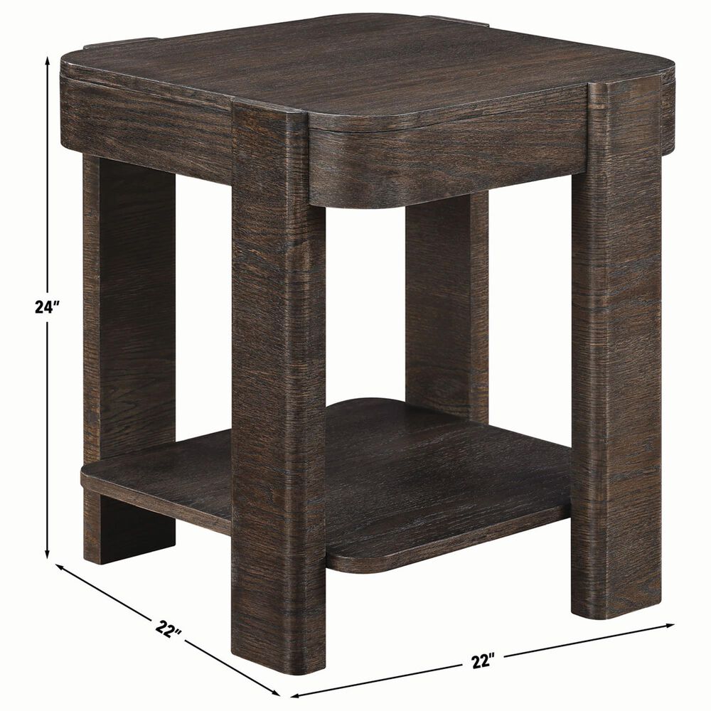 Steve Silver Furniture Salina Square End Table in Espresso, , large