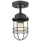 Golden Lighting Seaport Semi-Flush in Matte Black, , large