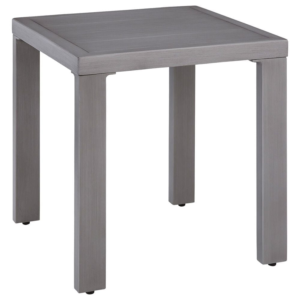 Ashley Half Moon Beach Square End Table in Gray, , large