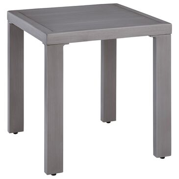 Ashley Half Moon Beach Square End Table in Gray, , large