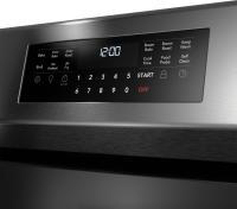 Frigidaire Gallery 30&quot; Rear Control Electric Range with Total Convection in Black Stainless Steel, , large