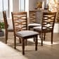 Baxton Studio Elijah Side Chair in Walnut Brown (Set of 4), , large