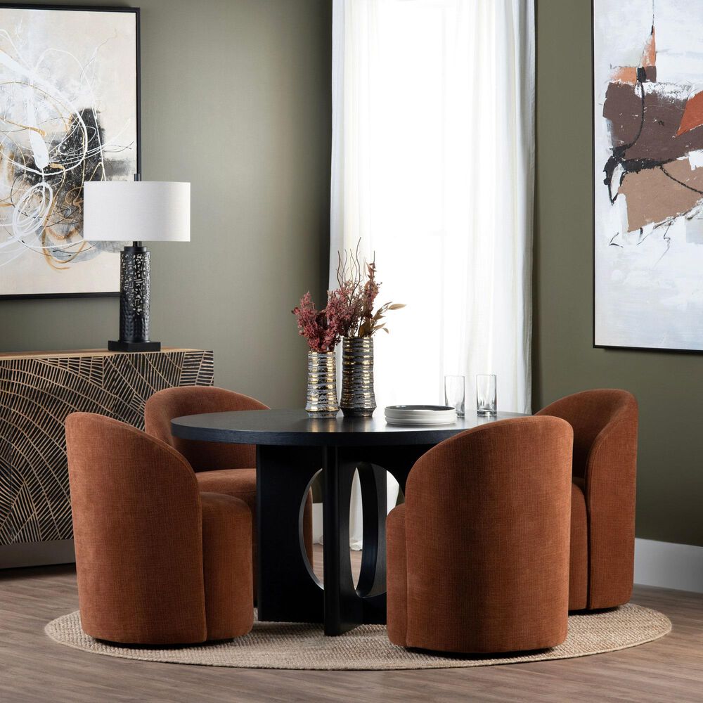 Slatehouse Wyndham Dining Table in Black - Table Only, , large