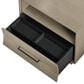 BDI Kara Queen Platform Bed and Two Nightstands in Washed Oak, , large