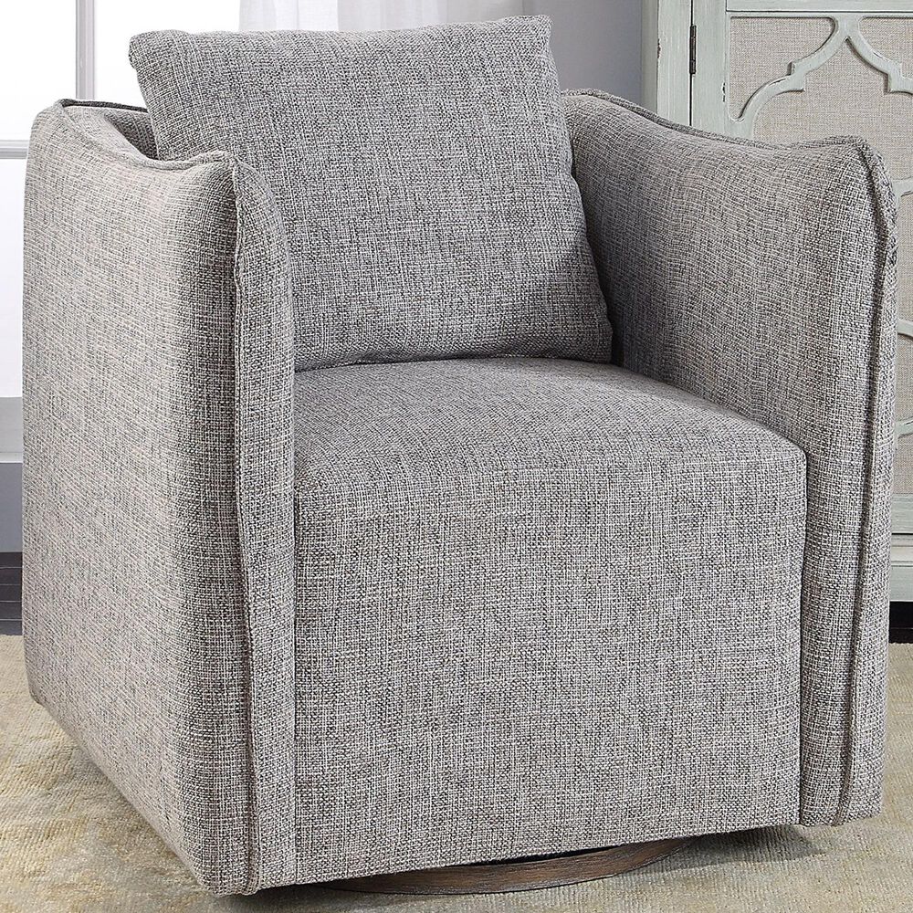 Uttermost Corben Swivel Chair in Natural Stone Hues, , large