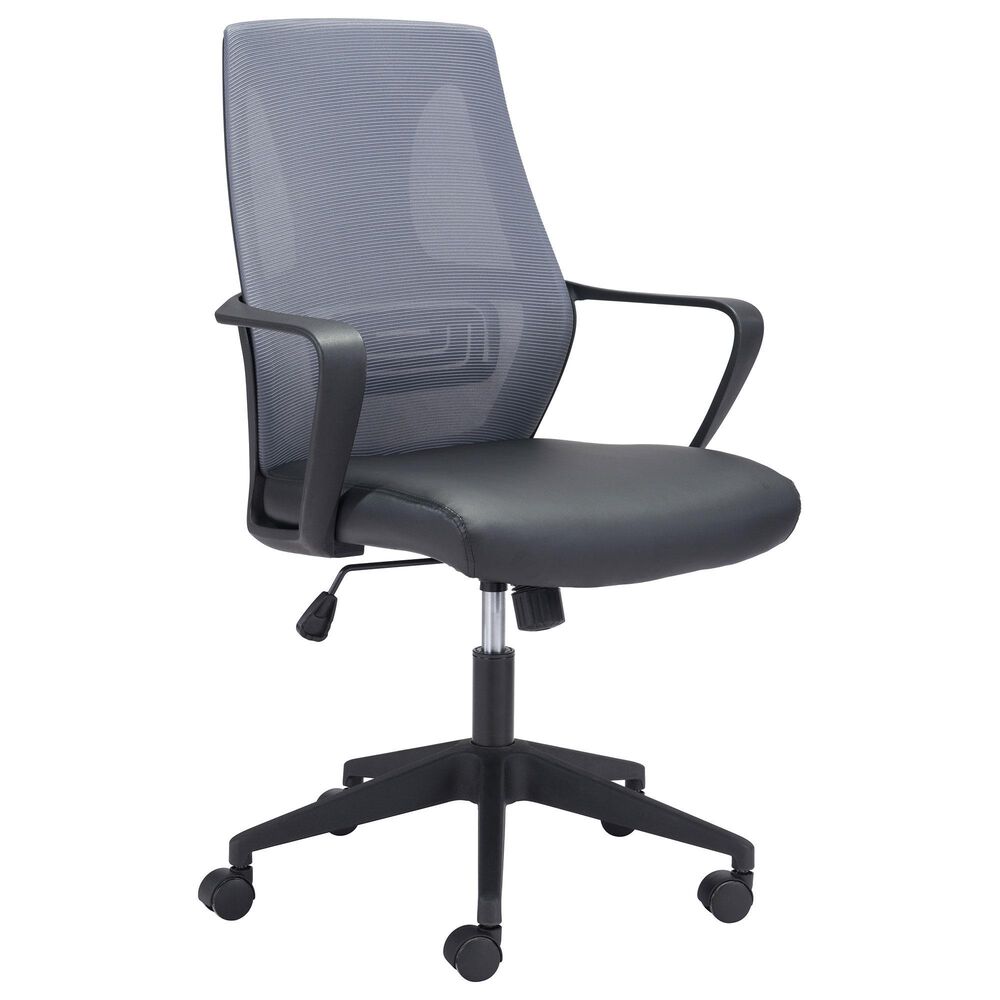 Zuo Modern Skyrise Office Chair in Gray, , large