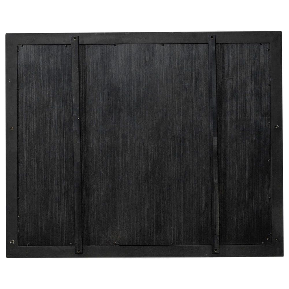 Belle Furnishings Americana Farmhouse Landscape Mirror in Dusty Black, , large