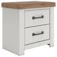 Ashley Savonport King Storage Bed with 2 Nightstands in White and Brown, , large