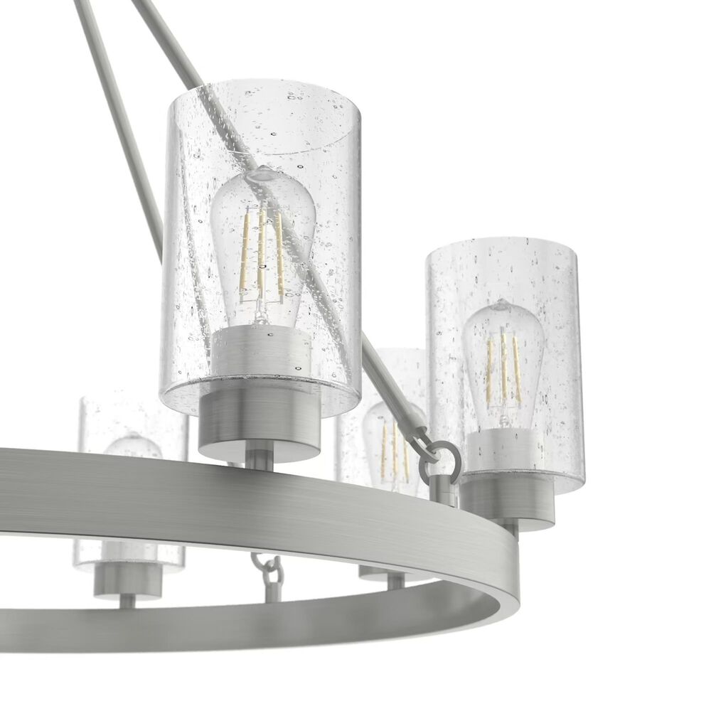 Hunter Hartland 8-Light Chandelier in Brushed Nickel, , large