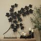 Maple and Jade 60" x 36" Orchid Floral Wall Decor with Stem in Matte Black, , large