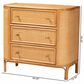 Baxton Studio Radenza 3-Drawer Storage Cabinet in Light Honey, , large