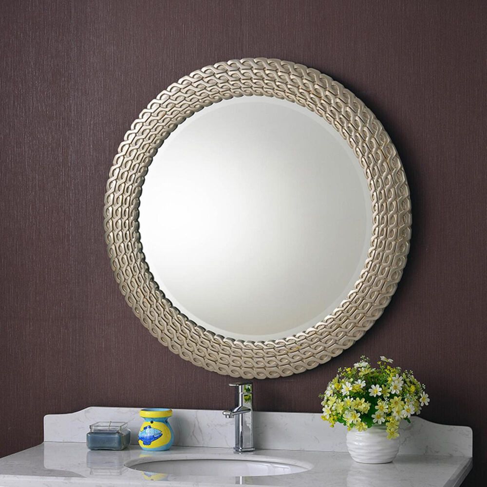Kenroy Bracelet Wall Mirror in Brushed Silver and Gold, , large