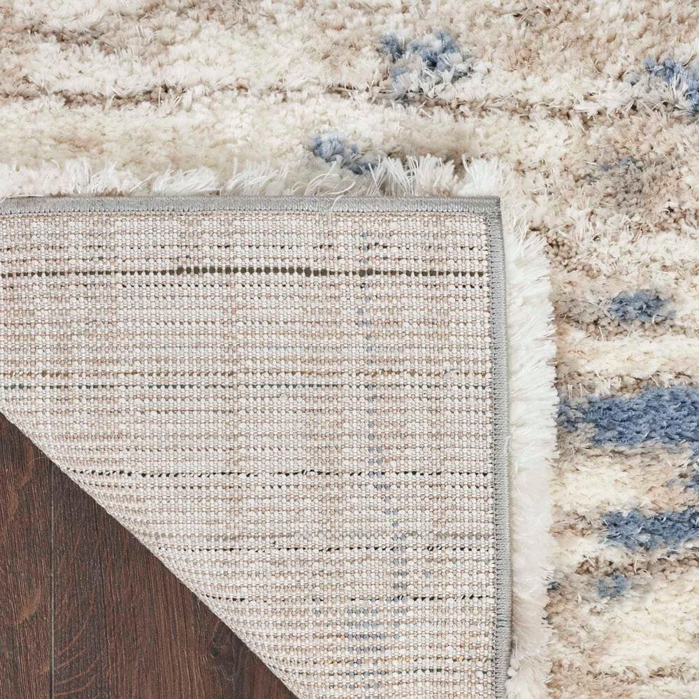 Nourison Dreamy Shag 4&#39; x 6&#39; Light Blue and Grey Area Rug, , large