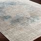 Surya Solar 10" x 14" Sky Blue, Charcoal, Light Gray, White and Saffron Area Rug, , large