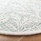 Safavieh Micro-Loop MLP379F 5" Round Gray and Ivory Area Rug, , large