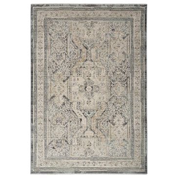 Nourison Lynx 12" x 15"9" Ivory and Charcoal Area Rug, , large